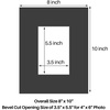 image:imageGolden State Art Pack of 5 White 12x12 Picture Mats for 8x8 Photos  Fits for 75x75 Openings White Core Bevel Cut Acid Free 4Ply Thickness Photo MatBlack