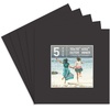 image:imageGolden State Art Pack of 5 White 12x12 Picture Mats for 8x8 Photos  Fits for 75x75 Openings White Core Bevel Cut Acid Free 4Ply Thickness Photo MatBlack