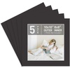 image:imageGolden State Art Pack of 5 White 12x12 Picture Mats for 8x8 Photos  Fits for 75x75 Openings White Core Bevel Cut Acid Free 4Ply Thickness Photo MatBlack