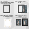 image:imageGolden State Art Pack of 5 White 12x12 Picture Mats for 8x8 Photos  Fits for 75x75 Openings White Core Bevel Cut Acid Free 4Ply Thickness Photo MatBlack