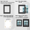 image:imageGolden State Art Pack of 5 White 12x12 Picture Mats for 8x8 Photos  Fits for 75x75 Openings White Core Bevel Cut Acid Free 4Ply Thickness Photo MatBlack