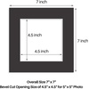image:imageGolden State Art Pack of 5 White 12x12 Picture Mats for 8x8 Photos  Fits for 75x75 Openings White Core Bevel Cut Acid Free 4Ply Thickness Photo MatBlack