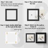 image:imageGolden State Art Pack of 5 White 12x12 Picture Mats for 8x8 Photos  Fits for 75x75 Openings White Core Bevel Cut Acid Free 4Ply Thickness Photo MatBlack