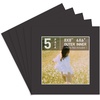 image:imageGolden State Art Pack of 5 White 12x12 Picture Mats for 8x8 Photos  Fits for 75x75 Openings White Core Bevel Cut Acid Free 4Ply Thickness Photo MatBlack