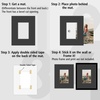 image:imageGolden State Art Pack of 5 White 12x12 Picture Mats for 8x8 Photos  Fits for 75x75 Openings White Core Bevel Cut Acid Free 4Ply Thickness Photo MatBlack