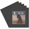image:imageGolden State Art Pack of 5 White 12x12 Picture Mats for 8x8 Photos  Fits for 75x75 Openings White Core Bevel Cut Acid Free 4Ply Thickness Photo MatBlack