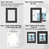 image:imageGolden State Art Pack of 5 White 12x12 Picture Mats for 8x8 Photos  Fits for 75x75 Openings White Core Bevel Cut Acid Free 4Ply Thickness Photo MatBlack
