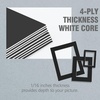 image:imageGolden State Art Pack of 5 White 12x12 Picture Mats for 8x8 Photos  Fits for 75x75 Openings White Core Bevel Cut Acid Free 4Ply Thickness Photo MatBlack