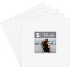image:imageGolden State Art Pack of 5 White 12x12 Picture Mats for 8x8 Photos  Fits for 75x75 Openings White Core Bevel Cut Acid Free 4Ply Thickness Photo MatWhite