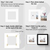 image:imageGolden State Art Pack of 5 White 12x12 Picture Mats for 8x8 Photos  Fits for 75x75 Openings White Core Bevel Cut Acid Free 4Ply Thickness Photo MatWhite