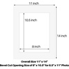 image:imageGolden State Art Pack of 5 White 12x12 Picture Mats for 8x8 Photos  Fits for 75x75 Openings White Core Bevel Cut Acid Free 4Ply Thickness Photo MatWhite