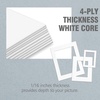 image:imageGolden State Art Pack of 5 White 12x12 Picture Mats for 8x8 Photos  Fits for 75x75 Openings White Core Bevel Cut Acid Free 4Ply Thickness Photo MatWhite