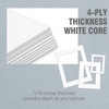 image:imageGolden State Art Pack of 5 White 12x12 Picture Mats for 8x8 Photos  Fits for 75x75 Openings White Core Bevel Cut Acid Free 4Ply Thickness Photo MatWhite