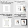 image:imageGolden State Art Pack of 5 White 12x12 Picture Mats for 8x8 Photos  Fits for 75x75 Openings White Core Bevel Cut Acid Free 4Ply Thickness Photo MatWhite