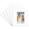 image:imageGolden State Art Pack of 5 White 12x12 Picture Mats for 8x8 Photos  Fits for 75x75 Openings White Core Bevel Cut Acid Free 4Ply Thickness Photo MatWhite