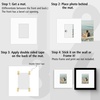 image:imageGolden State Art Pack of 5 White 12x12 Picture Mats for 8x8 Photos  Fits for 75x75 Openings White Core Bevel Cut Acid Free 4Ply Thickness Photo MatWhite