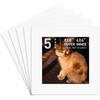 image:imageGolden State Art Pack of 5 White 12x12 Picture Mats for 8x8 Photos  Fits for 75x75 Openings White Core Bevel Cut Acid Free 4Ply Thickness Photo MatWhite