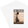 image:imageGolden State Art Pack of 5 White 12x12 Picture Mats for 8x8 Photos  Fits for 75x75 Openings White Core Bevel Cut Acid Free 4Ply Thickness Photo MatWhite
