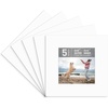 image:imageGolden State Art Pack of 5 White 12x12 Picture Mats for 8x8 Photos  Fits for 75x75 Openings White Core Bevel Cut Acid Free 4Ply Thickness Photo MatWhite
