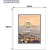 image:imageGolden State Art White Over Black Double Mat  16x20 for 11x14 10Pack  Bevel Cut Acid Free 8Ply Thickness Signature Friendly  Great for Photos Pictures Events Frames Prints16x20 for 11x14