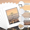 image:imageGolden State Art White Over Black Double Mat  16x20 for 11x14 10Pack  Bevel Cut Acid Free 8Ply Thickness Signature Friendly  Great for Photos Pictures Events Frames Prints16x20 for 11x14