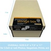 image:imageLineco 4x6 Photo Storage Box with 12 AcidFree Envelope 55x75x11 Black  Holds Up to 1000 35 x 5 or 4 x 6 Pictures Metal Edge Archival Organizer for Cards Prints Stickers Stamps SeedsTan