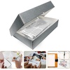 image:imageLineco 9x12 Clamshell Archival Folio Storage Box 3 Deep  AcidFree with Metal Edge Preservation Box Preserves Picture Magazines Organize Photos Documents Artwork DIYGray