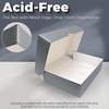image:imageLineco 9x12 Clamshell Archival Folio Storage Box 3 Deep  AcidFree with Metal Edge Preservation Box Preserves Picture Magazines Organize Photos Documents Artwork DIYGray