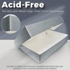 image:imageLineco 9x12 Clamshell Archival Folio Storage Box 3 Deep  AcidFree with Metal Edge Preservation Box Preserves Picture Magazines Organize Photos Documents Artwork DIYGray