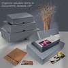 image:imageLineco 9x12 Clamshell Archival Folio Storage Box 3 Deep  AcidFree with Metal Edge Preservation Box Preserves Picture Magazines Organize Photos Documents Artwork DIYGray