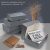 image:imageLineco 9x12 Clamshell Archival Folio Storage Box 3 Deep  AcidFree with Metal Edge Preservation Box Preserves Picture Magazines Organize Photos Documents Artwork DIYGray