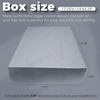 image:imageLineco 9x12 Clamshell Archival Folio Storage Box 3 Deep  AcidFree with Metal Edge Preservation Box Preserves Picture Magazines Organize Photos Documents Artwork DIYGray
