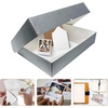 image:imageLineco 9x12 Clamshell Archival Folio Storage Box 3 Deep  AcidFree with Metal Edge Preservation Box Preserves Picture Magazines Organize Photos Documents Artwork DIYGray