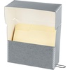 image:imageLineco Archival Document Storage Box 125 x 105 x 5 Gray  AcidFree 12 Letter Sized File Folders Included Organizer for Prints Photos PapersGray