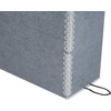 image:imageLineco Archival Document Storage Box 125 x 105 x 5 Gray  AcidFree 12 Letter Sized File Folders Included Organizer for Prints Photos PapersGray