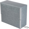 image:imageLineco Archival Document Storage Box 125 x 105 x 5 Gray  AcidFree 12 Letter Sized File Folders Included Organizer for Prints Photos PapersGray