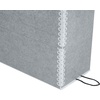 image:imageLineco Archival Document Storage Box 125 x 105 x 5 Gray  AcidFree 12 Letter Sized File Folders Included Organizer for Prints Photos PapersGray