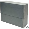 image:imageLineco Archival Document Storage Box 125 x 105 x 5 Gray  AcidFree 12 Letter Sized File Folders Included Organizer for Prints Photos PapersGray