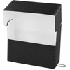 image:imageLineco Archival Document Storage Box Gray 155 x 105 x 5  LegalSized Metal Edge AcidFree Boxboard Case Organize Files Prints PhotosBlack