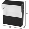image:imageLineco Archival Document Storage Box Gray 155 x 105 x 5  LegalSized Metal Edge AcidFree Boxboard Case Organize Files Prints PhotosBlack