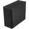 image:imageLineco Archival Document Storage Box Gray 155 x 105 x 5  LegalSized Metal Edge AcidFree Boxboard Case Organize Files Prints PhotosBlack