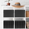 image:imageLineco Archival Document Storage Box Gray 155 x 105 x 5  LegalSized Metal Edge AcidFree Boxboard Case Organize Files Prints PhotosBlack