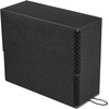 image:imageLineco Archival Document Storage Box Gray 155 x 105 x 5  LegalSized Metal Edge AcidFree Boxboard Case Organize Files Prints PhotosBlack