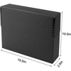image:imageLineco Archival Document Storage Box Gray 155 x 105 x 5  LegalSized Metal Edge AcidFree Boxboard Case Organize Files Prints PhotosBlack
