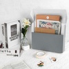 image:imageLineco Archival Document Storage Box Gray 155 x 105 x 5  LegalSized Metal Edge AcidFree Boxboard Case Organize Files Prints PhotosGray