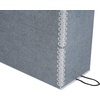 image:imageLineco Archival Document Storage Box Gray 155 x 105 x 5  LegalSized Metal Edge AcidFree Boxboard Case Organize Files Prints PhotosGray