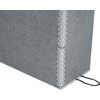 image:imageLineco Archival Document Storage Box Gray 155 x 105 x 5  LegalSized Metal Edge AcidFree Boxboard Case Organize Files Prints PhotosGray