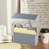 image:imageLineco Archival Document Storage Box Gray 155 x 105 x 5  LegalSized Metal Edge AcidFree Boxboard Case Organize Files Prints PhotosGray