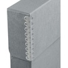 image:imageLineco Archival Document Storage Box Gray 155 x 105 x 5  LegalSized Metal Edge AcidFree Boxboard Case Organize Files Prints PhotosGray