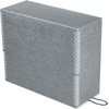 image:imageLineco Archival Document Storage Box Gray 155 x 105 x 5  LegalSized Metal Edge AcidFree Boxboard Case Organize Files Prints PhotosGray